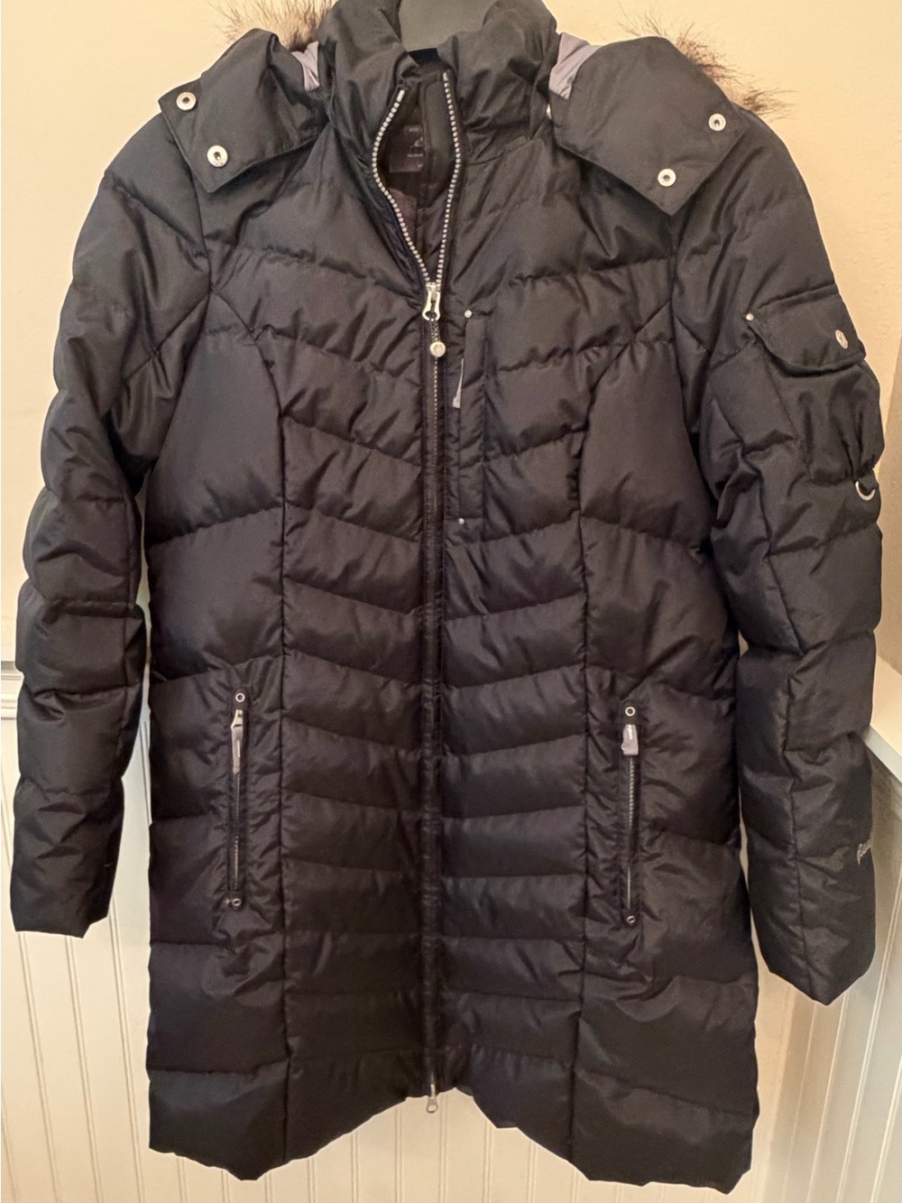 Women’s Eddie Bauer Sun Valley Down Parka-Long Length, Black, Puffer Coat
